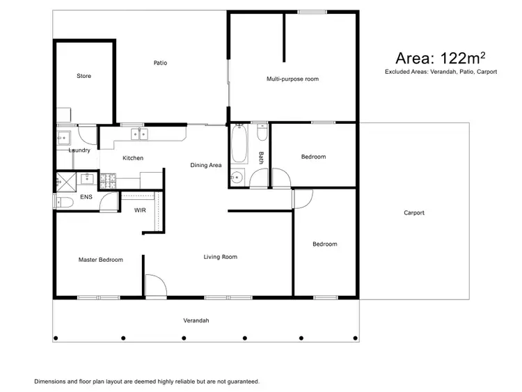Floorplan of Homely house listing, 5 Little Harold Street, Bellevue WA 6056