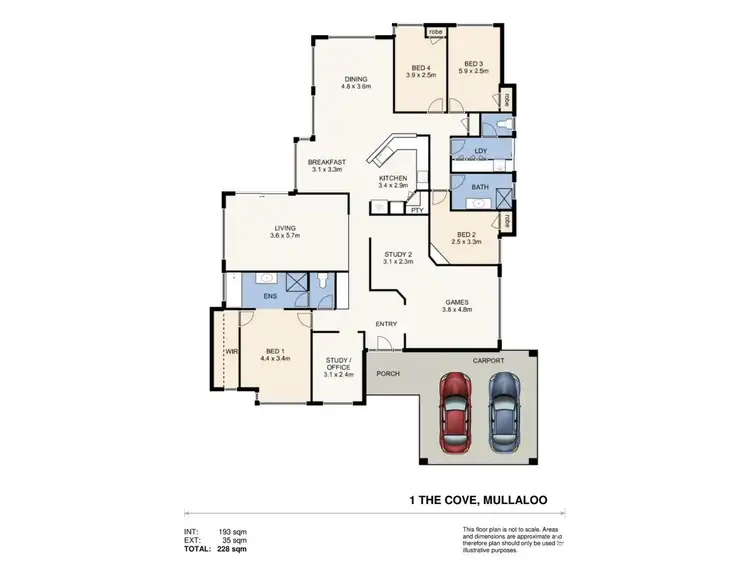 Floorplan of Homely house listing, 1 The Cove, Mullaloo WA 6027