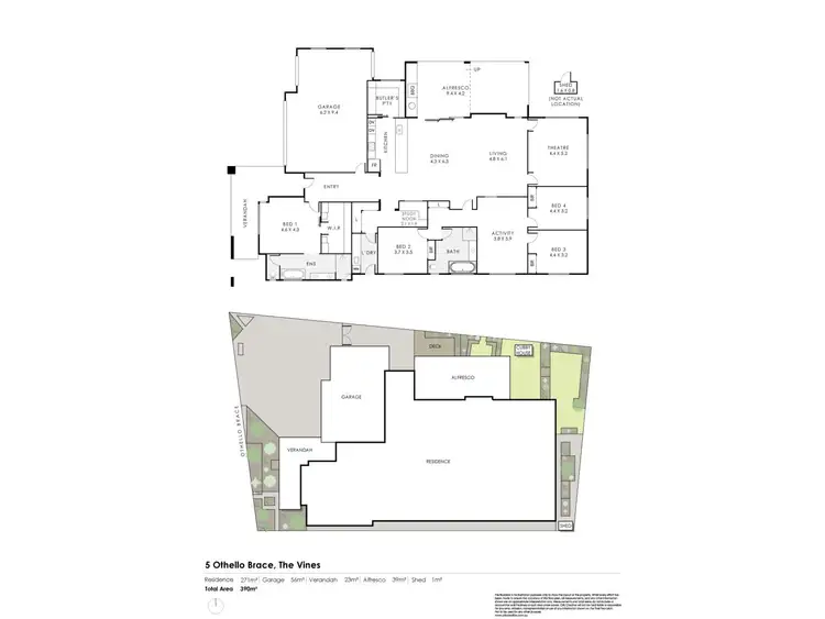 Floorplan of Homely house listing, 5 Othello Brace, The Vines WA 6069