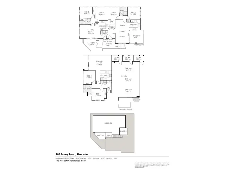 Floorplan of Homely apartment listing, 183 Surrey Road, Rivervale WA 6103