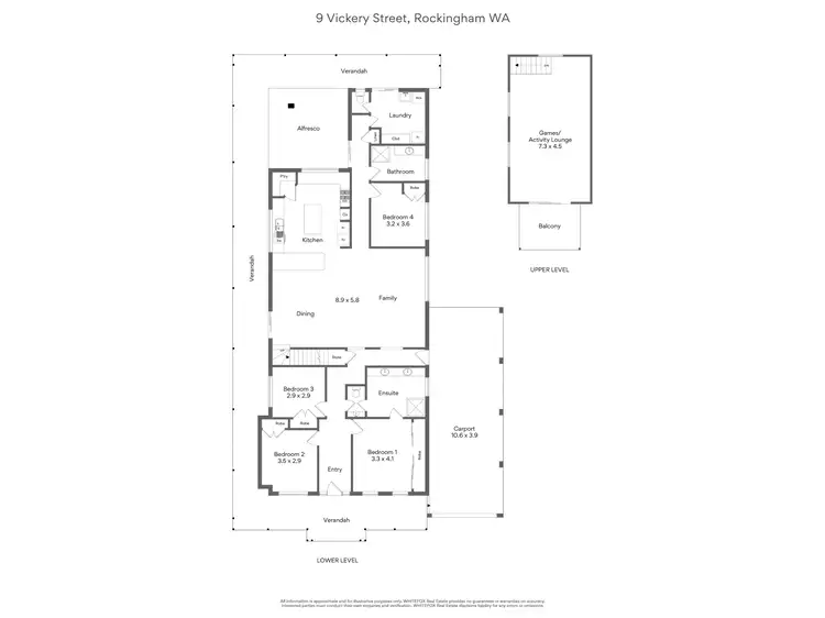 Floorplan of Homely house listing, 9 Vickery Street, Rockingham WA 6168
