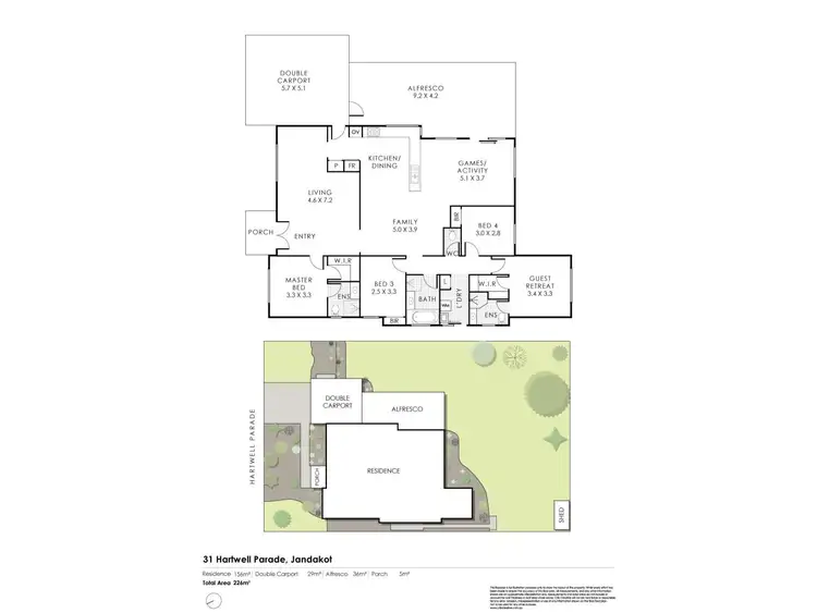 Floorplan of Homely house listing, 31 Hartwell Parade, Jandakot WA 6164