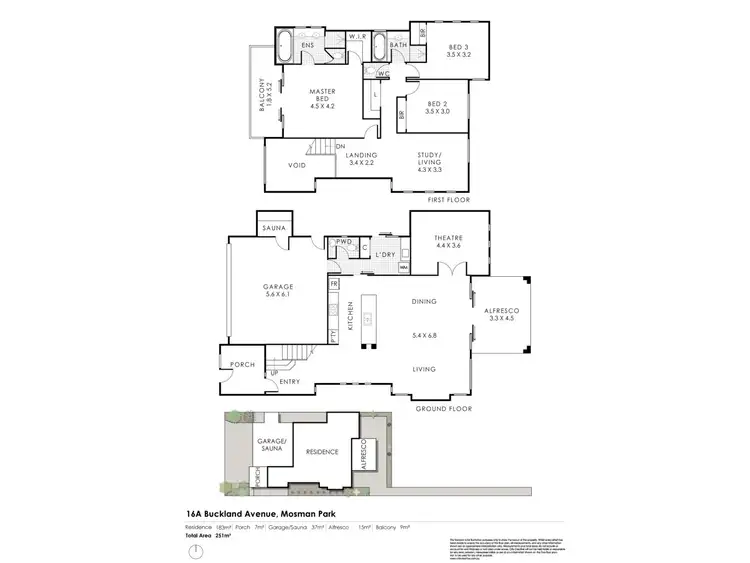 Floorplan of Homely house listing, 16a Buckland Avenue, Mosman Park WA 6012