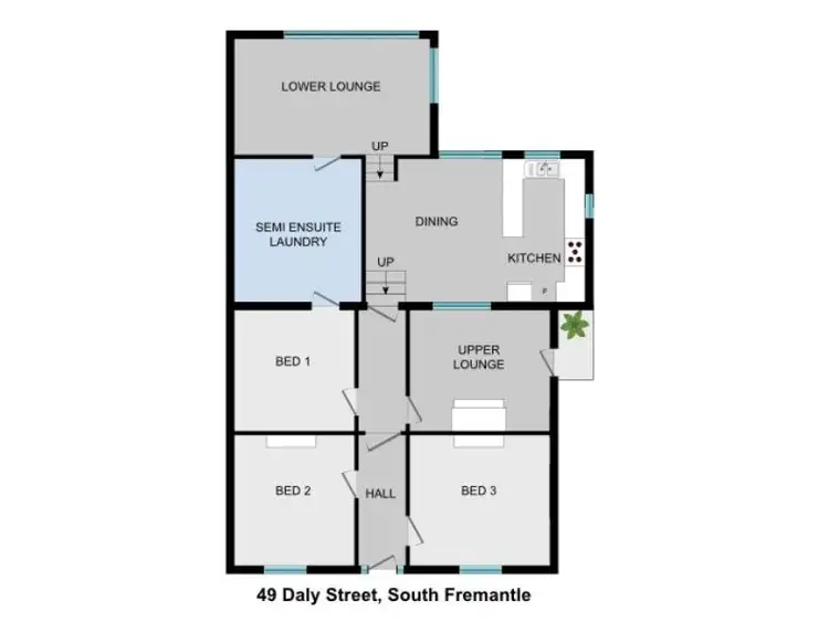 Floorplan of Homely house listing, 49 Daly Street, South Fremantle WA 6162