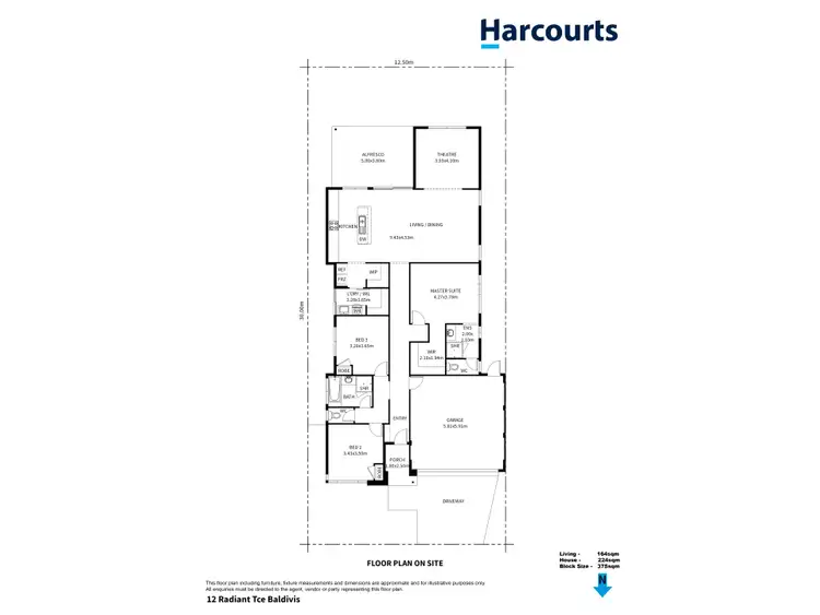Floorplan of Homely house listing, 12 Radiant Tce, Baldivis WA 6171