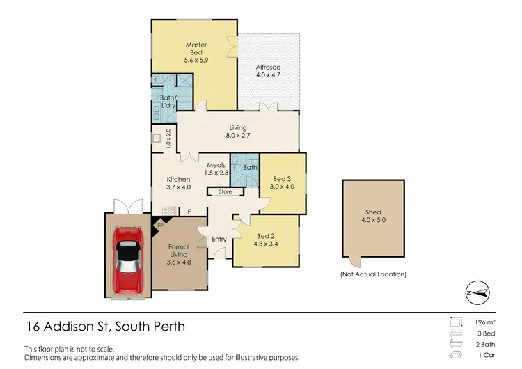 Floorplan of Homely house listing, 16 Addison Street, South Perth WA 6151