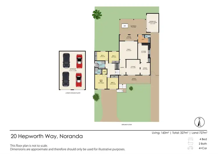 Floorplan of Homely house listing, Lot 315, 20 Hepworth Way, Noranda WA 6062