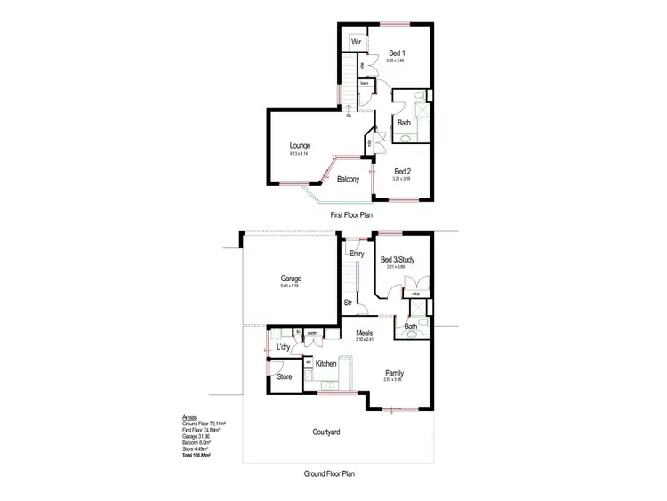 Floorplan of Homely house listing, 2/1 Alston Avenue, Como WA 6152