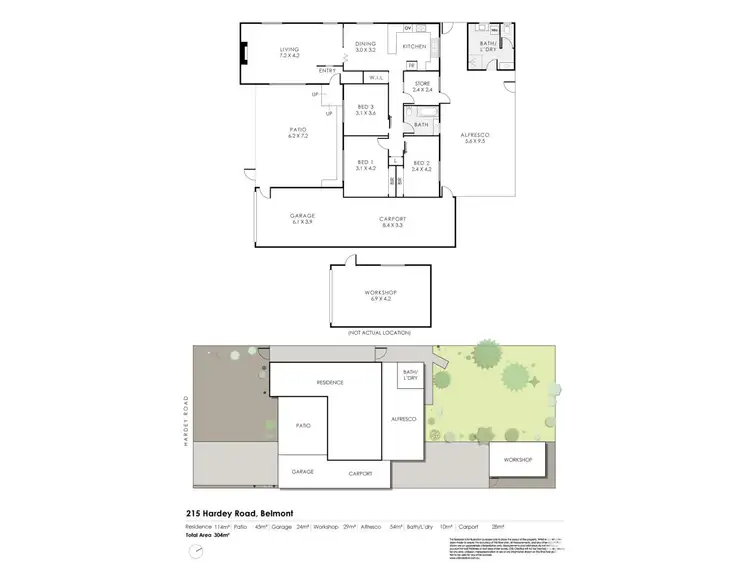 Floorplan of Homely house listing, 215 Hardey Road, Belmont WA 6104
