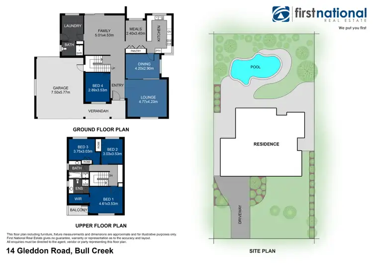 Floorplan of Homely house listing, 14 Gleddon Road, Bull Creek WA 6149
