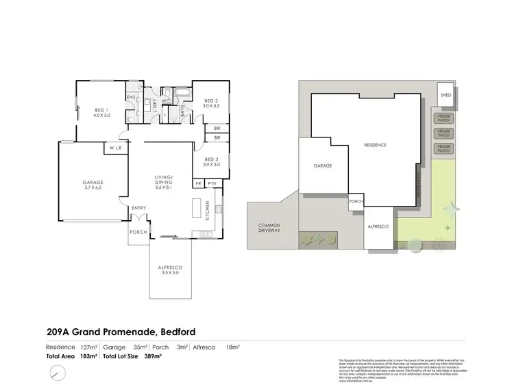 Floorplan of Homely house listing, 209A Grand Promenade, Bedford WA 6052