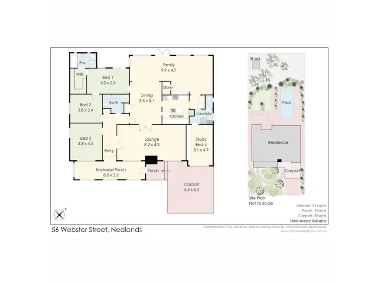 Floorplan of Homely house listing, 56 Webster Street, Nedlands WA 6009