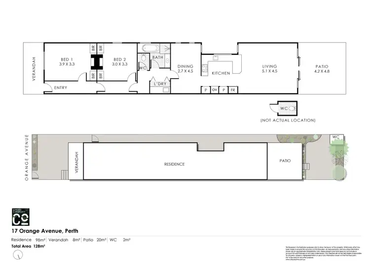 Floorplan of Homely house listing, 17 Orange Avenue, Perth WA 6000