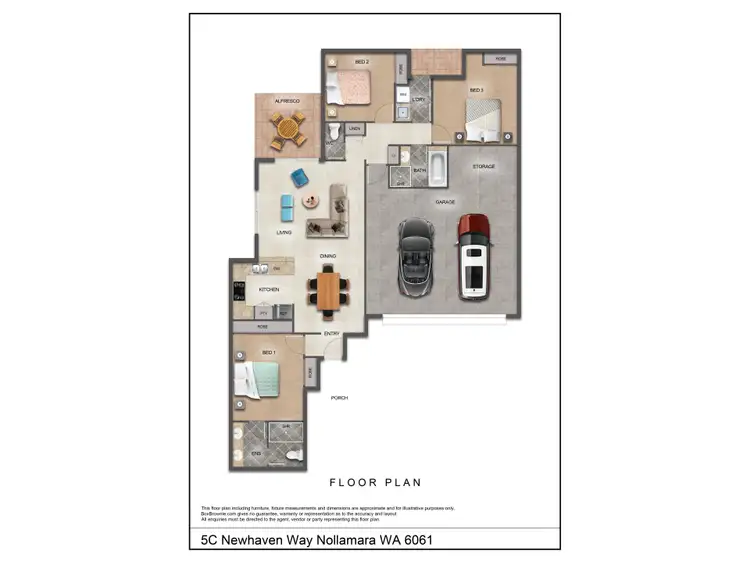 Floorplan of Homely villa listing, 5C Newhaven Way, Nollamara WA 6061