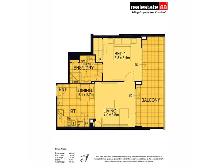Floorplan of Homely apartment listing, 55/3 Homelea Court, Rivervale WA 6103