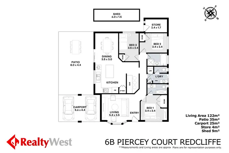 Floorplan of Homely house listing, 6B Piercey Court, Redcliffe WA 6104