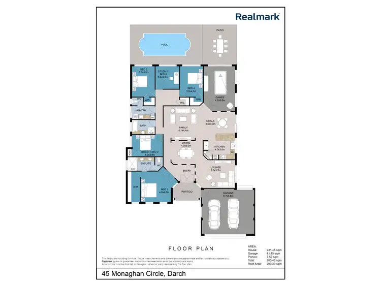 Floorplan of Homely house listing, 45 Monaghan Circle, Darch WA 6065