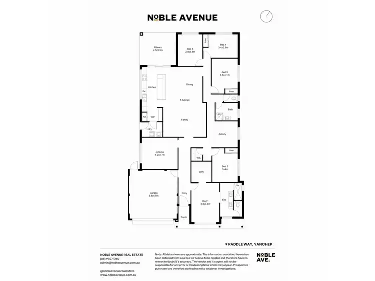 Floorplan of Homely house listing, 9 Paddle Way, Yanchep WA 6035
