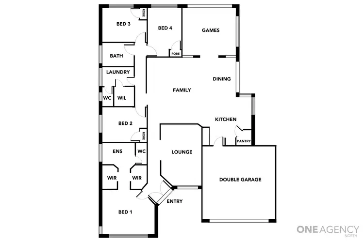 Floorplan of Homely house listing, 1 Fordoun Way, Wanneroo WA 6065