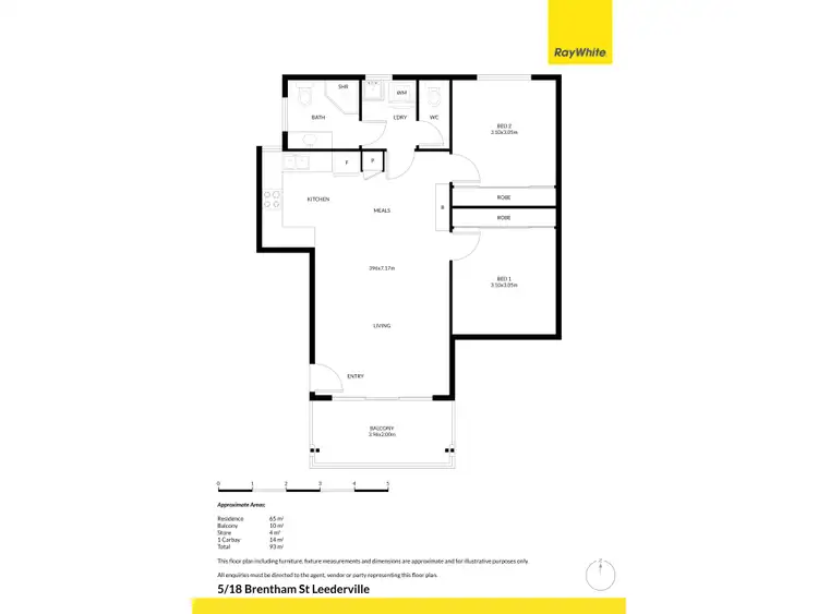 Floorplan of Homely apartment listing, 5/18 Brentham Street, Leederville WA 6007