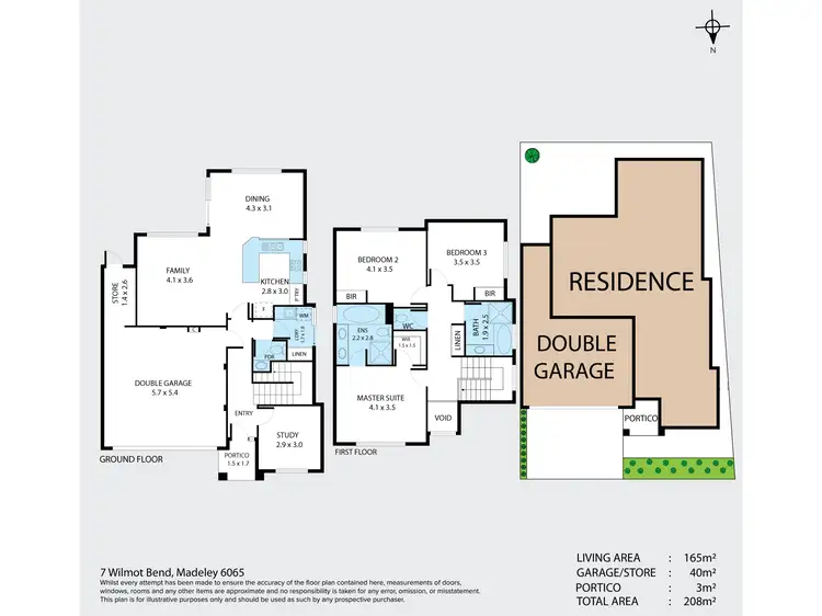Floorplan of Homely house listing, 7 Wilmot Bend, Madeley WA 6065