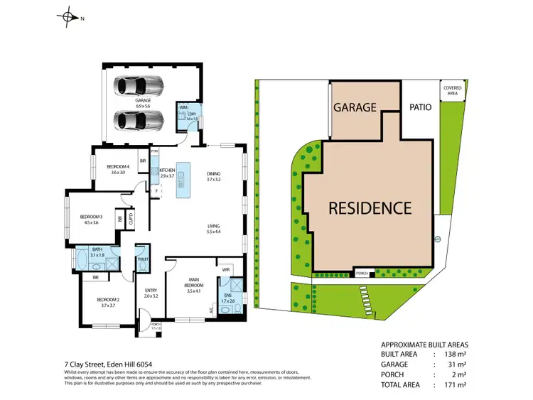 Floorplan of Homely house listing, 7 Clay Street, Eden Hill WA 6054