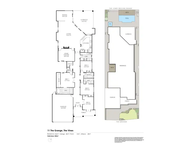 Floorplan of Homely house listing, 11 The Grange, The Vines WA 6069