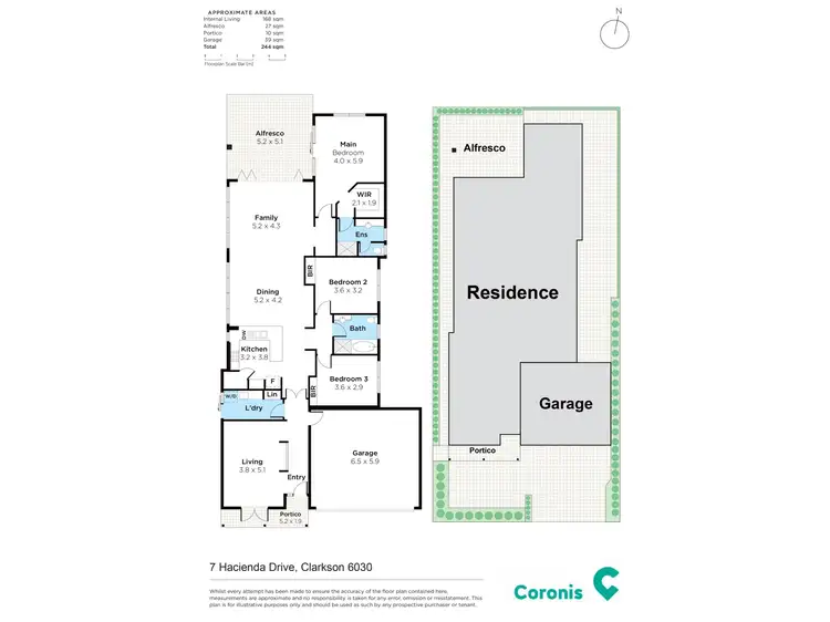Floorplan of Homely house listing, 7 Hacienda Drive, Clarkson WA 6030