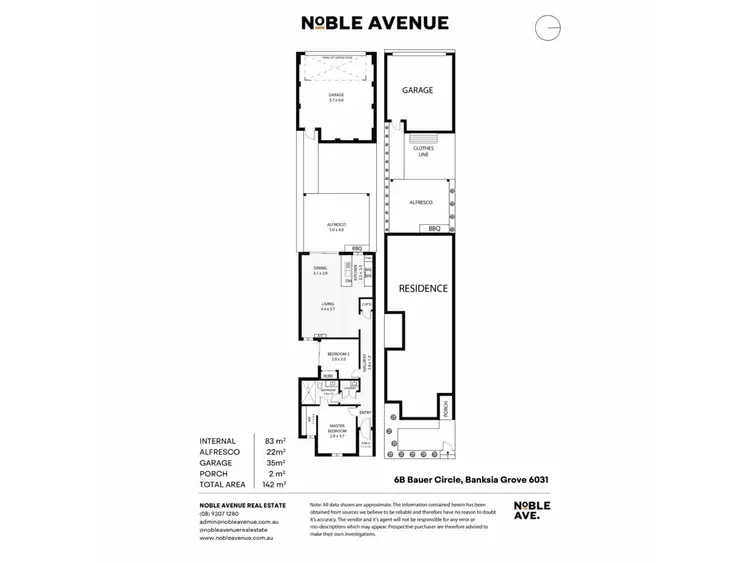 Floorplan of Homely house listing, 6B Bauer Circle, Banksia Grove WA 6031