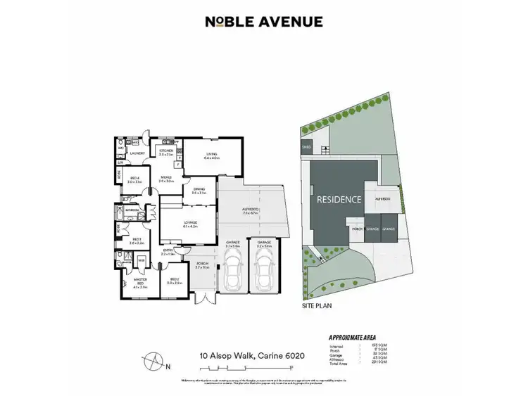 Floorplan of Homely house listing, 10 Alsop Walk, Carine WA 6020