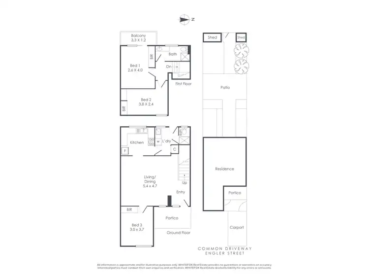 Floorplan of Homely townhouse listing, 10/37 Engler Street, Booragoon WA 6154