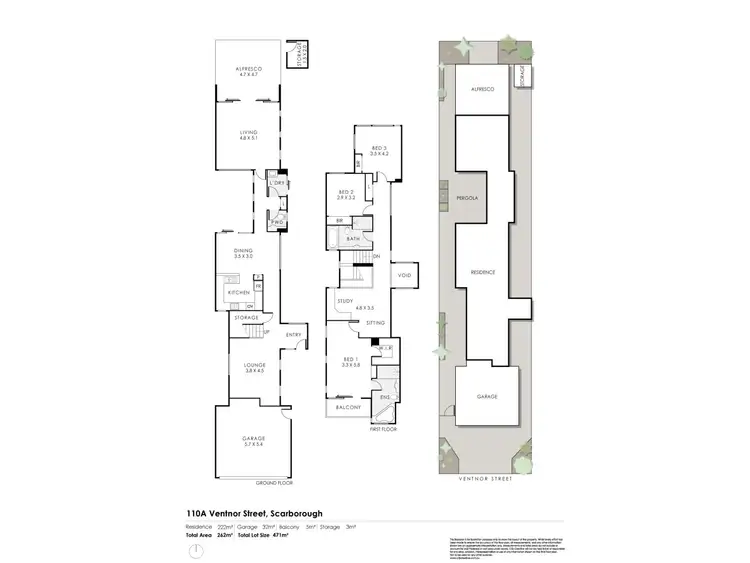 Floorplan of Homely house listing, 110A Ventnor Street, Scarborough WA 6019