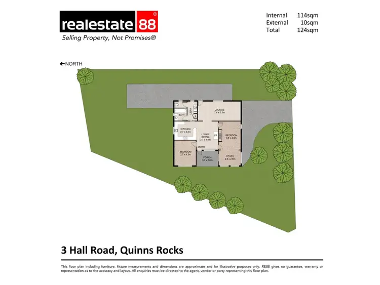 Floorplan of Homely house listing, 3 Hall Road, Quinns Rocks WA 6030