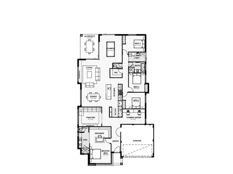 Floorplan of Homely house listing, 18 Sanford Place, Lakelands WA 6180