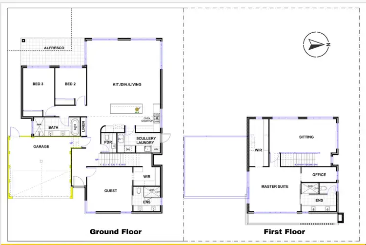 Floorplan of Homely house listing, Lot 1 & 2/33 Kingfisher Loop, Willetton WA 6155