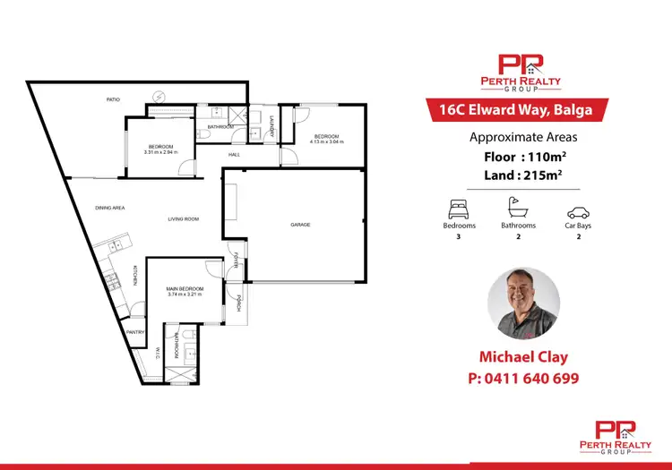 Floorplan of Homely house listing, 16C Elward Way, Balga WA 6061