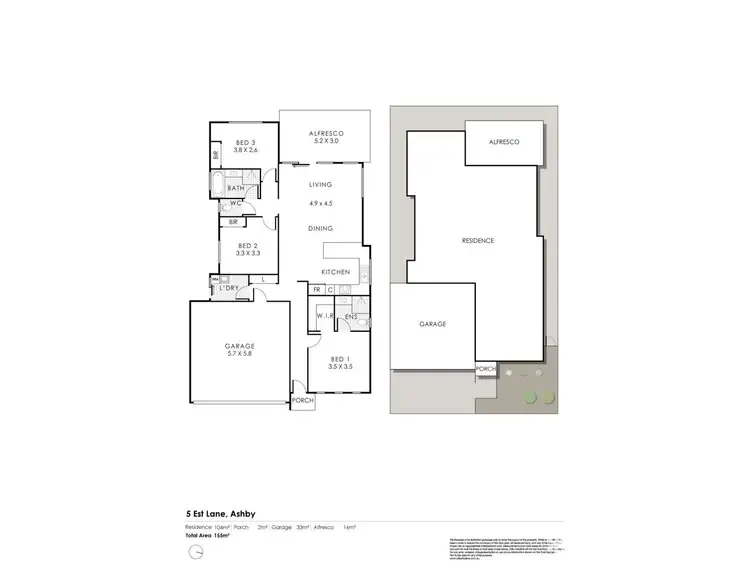 Floorplan of Homely house listing, 5 Est Lane, Ashby WA 6065