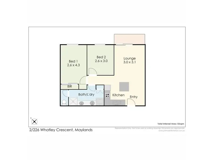 Floorplan of Homely unit listing, 2/226 Whatley Crescent, Maylands WA 6051