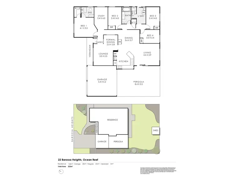 Floorplan of Homely house listing, 22 Barossa Heights, Ocean Reef WA 6027