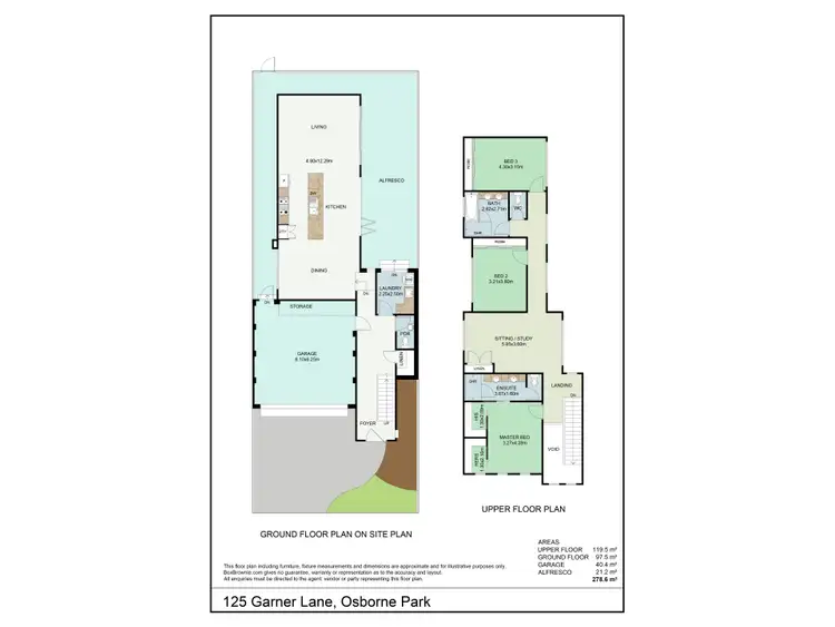 Floorplan of Homely house listing, 125 Garner Lane, Osborne Park WA 6017
