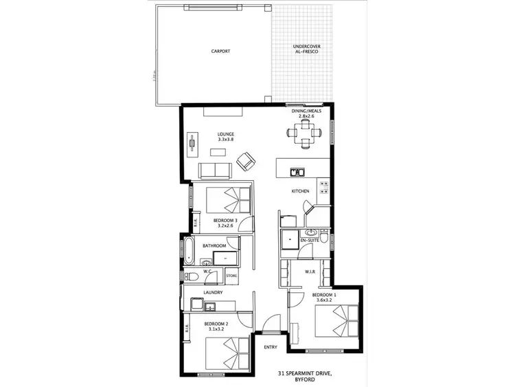 Floorplan of Homely house listing, 31 Spearmint Drive, Byford WA 6122