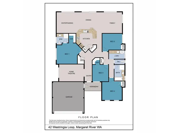 Floorplan of Homely house listing, 42 Westringia Loop, Margaret River WA 6285