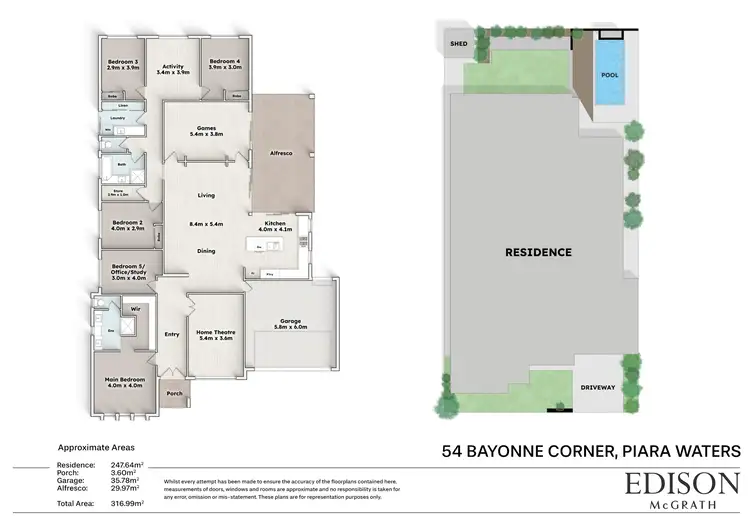 Floorplan of Homely house listing, 54 Bayonne Corner, Piara Waters WA 6112