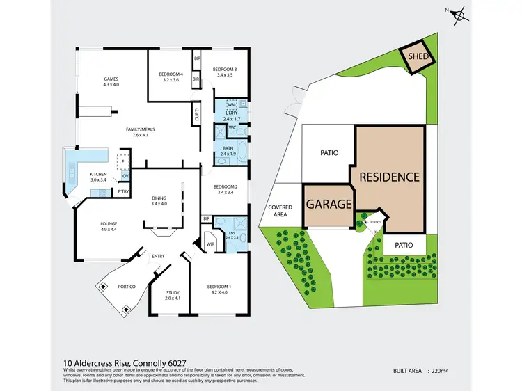 Floorplan of Homely house listing, 10 Aldercress Rise, Connolly WA 6027