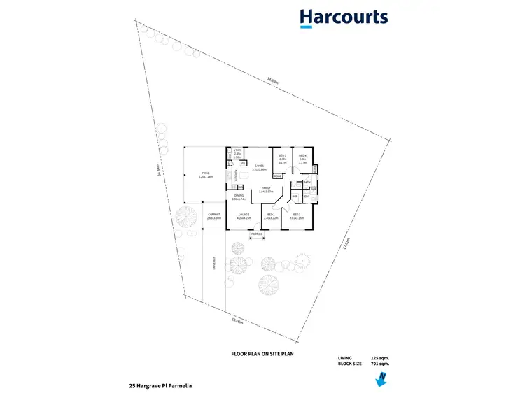 Floorplan of Homely house listing, 25 Hargrave Place, Parmelia WA 6167