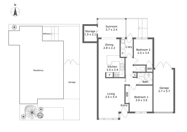 Floorplan of Homely villa listing, 6/82 Edgecumbe Street, Como WA 6152
