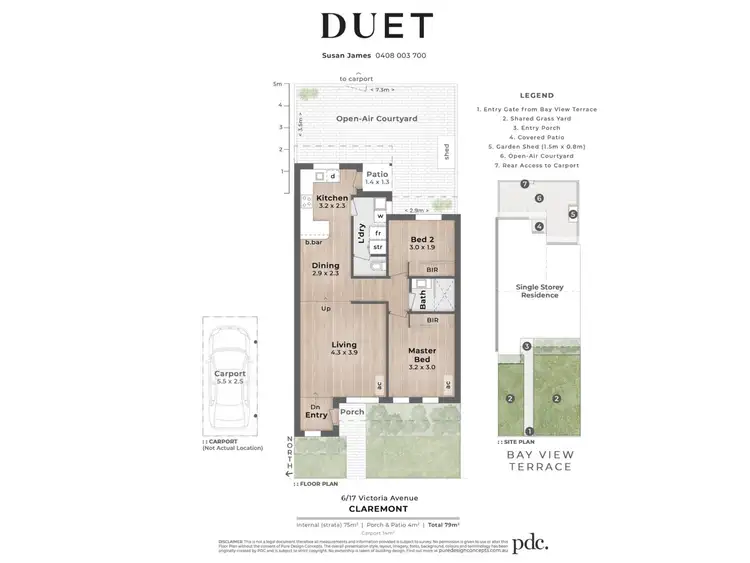 Floorplan of Homely villa listing, 6/17 Victoria Avenue, Claremont WA 6010