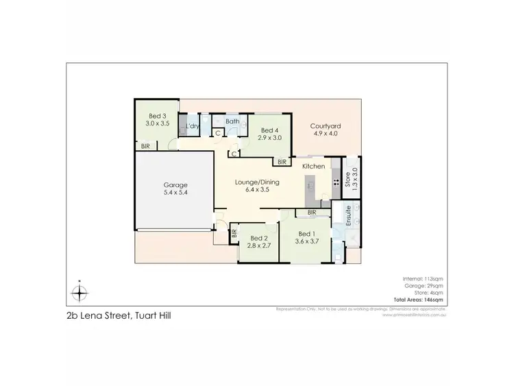 Floorplan of Homely house listing, 2B Lena Street, Tuart Hill WA 6060
