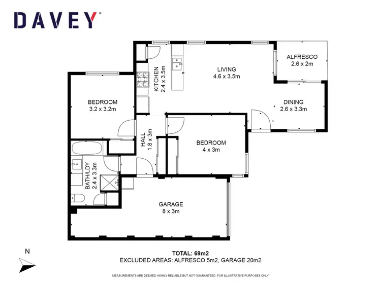 Floorplan of Homely unit listing, 117C Huntriss Road, Doubleview WA 6018
