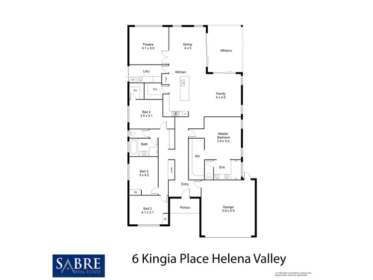 Floorplan of Homely house listing, 6 Kingia Place, Helena Valley WA 6056
